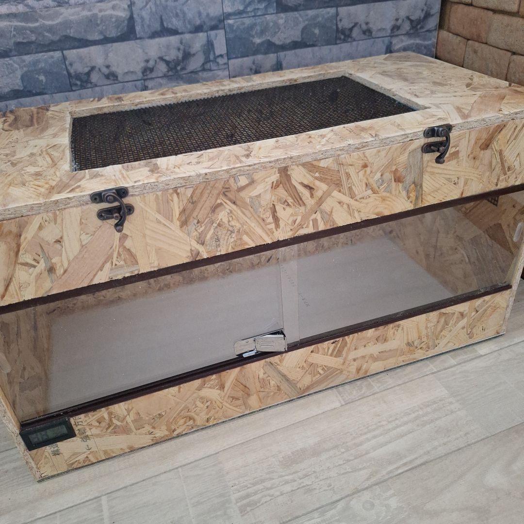 温室度計内臓！OSB木製ケージ600(未使用)