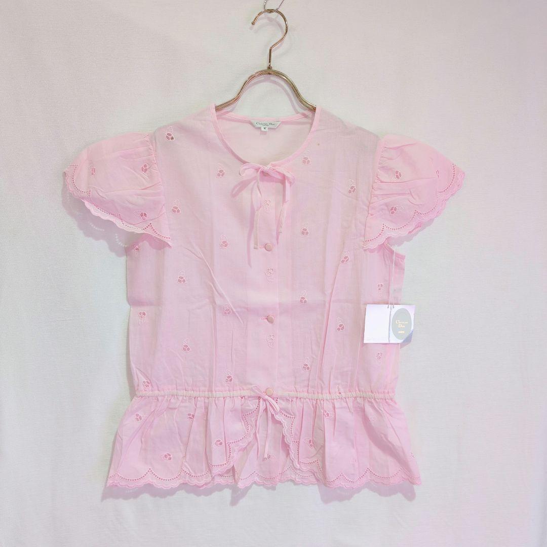 【新品未使用】ディオール　Christian Dior ピンク シャツ M