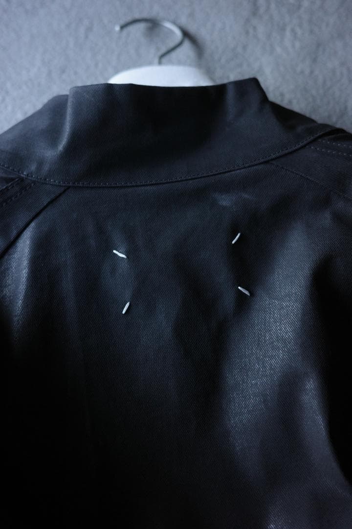 メゾンマルジェラ 21aw コーティング加工 ウールパッチラップコート