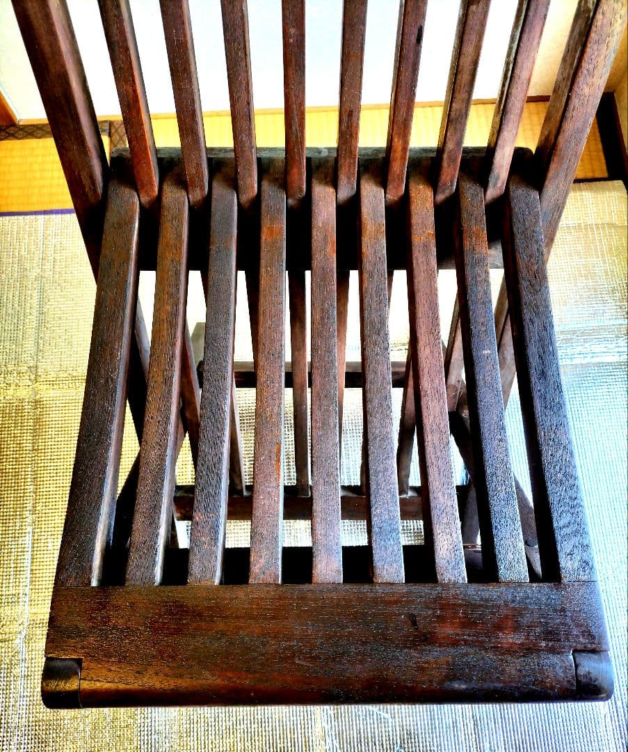 木製折りたたみ椅子 　ガーデンチェア 2脚セット　おまけ付き