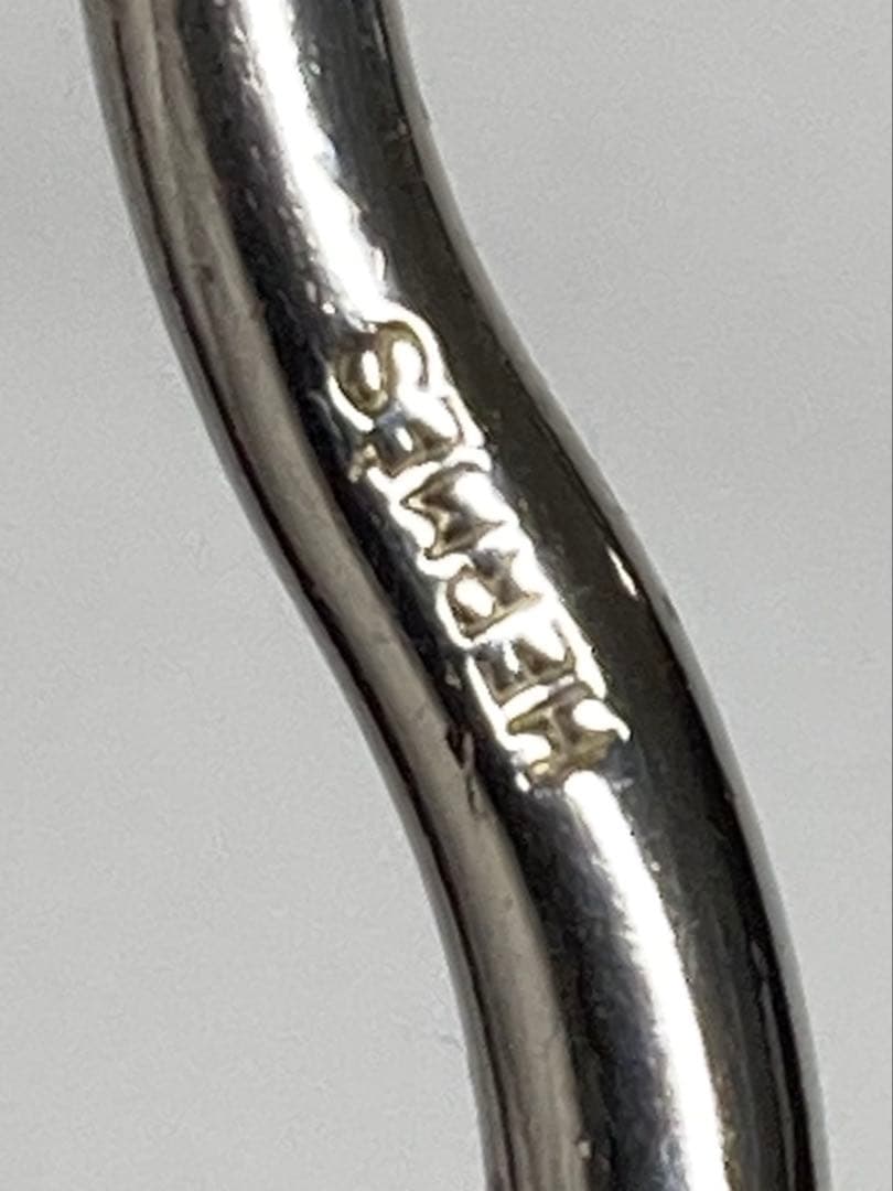 エルメス　ジャンボ　レザー　編み込み　シルバー　チョーカー　ブレスレット　箱付き