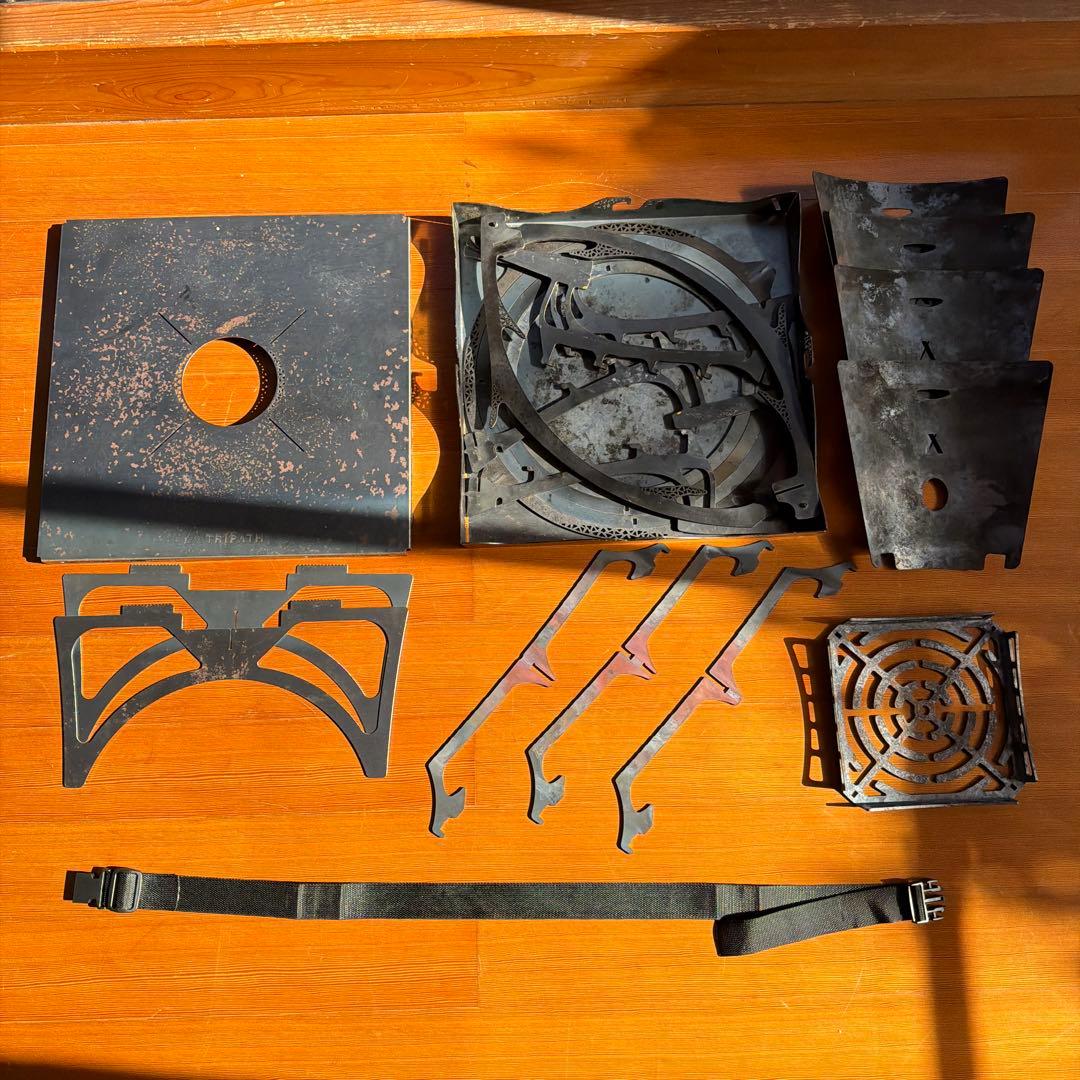 トリパスプロダクツ グルグルファイアL焚き火台 オプション、収納バッグ付き