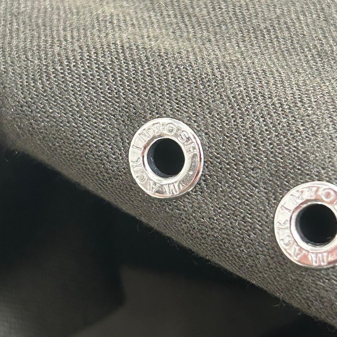 【美品】マッキントッシュ ゴム引き ステンカラーコート フード付き カーキ L