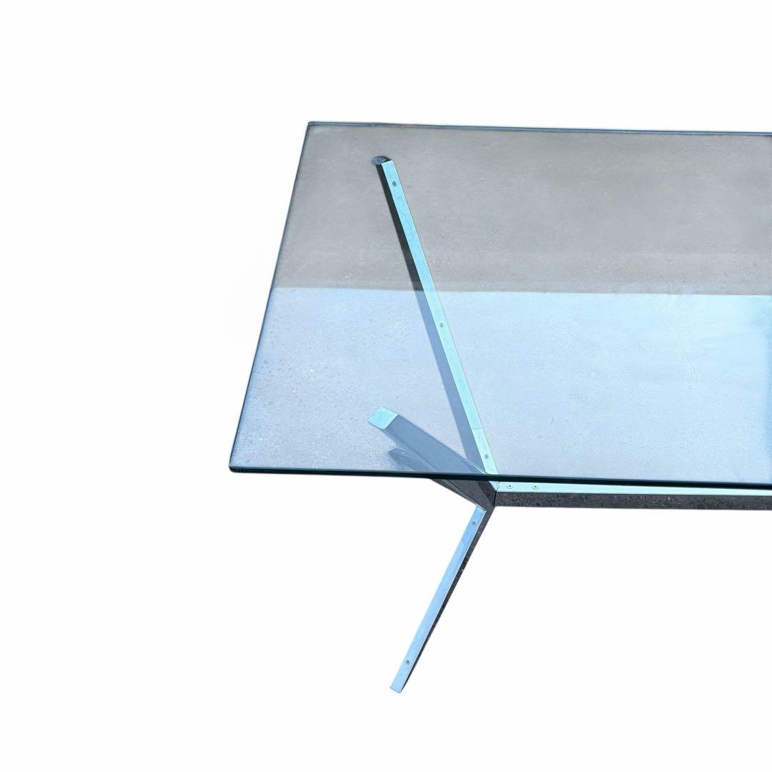 【美品】カリガリス ガラス天板ダイニングテーブル