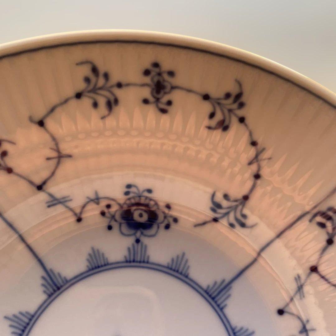 ロイヤルコペンハーゲン ブルーフルーテット　プレイン　ディーププレートセット