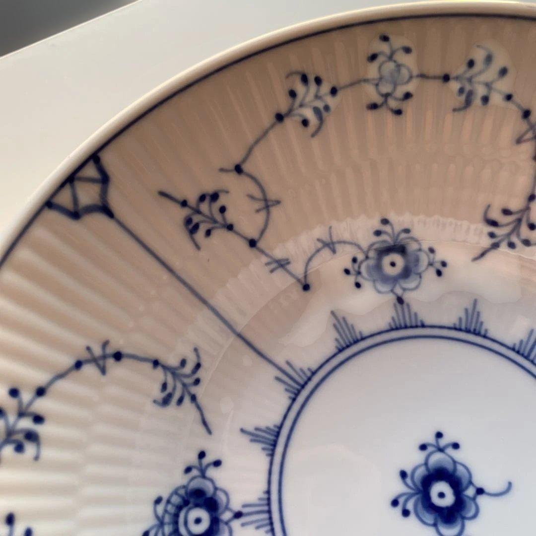 ロイヤルコペンハーゲン ブルーフルーテット　プレイン　ディーププレートセット