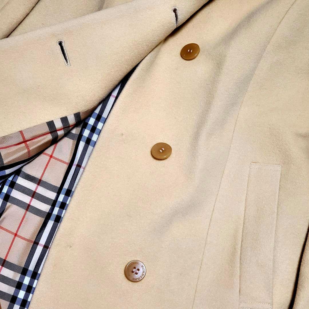 美品✨バーバリーブルーレーベル ノバチェック 裏地 ロングコート 総柄