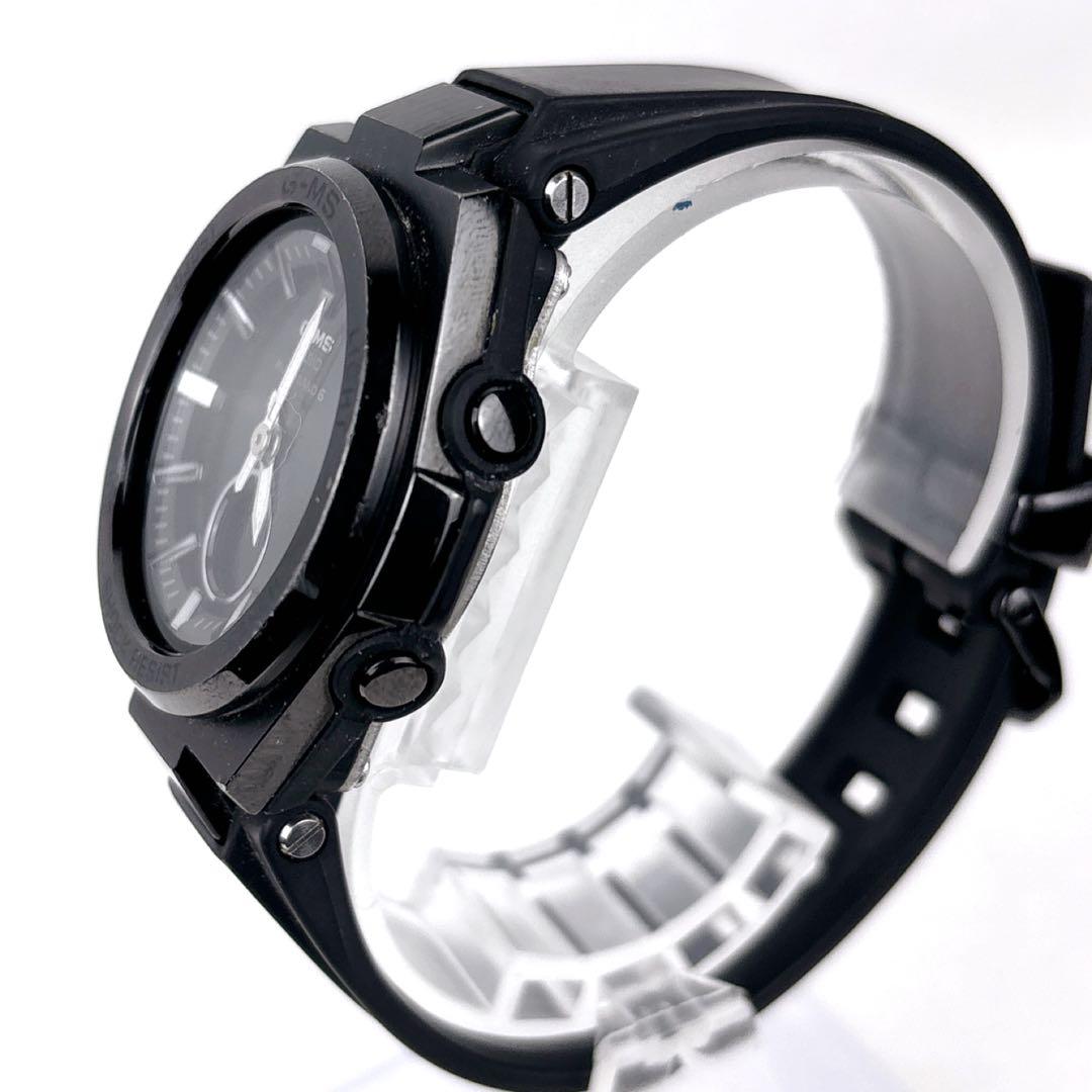 【美品】BABY-G G-MS MSG-W200G ソーラー電波腕時計　ブラック