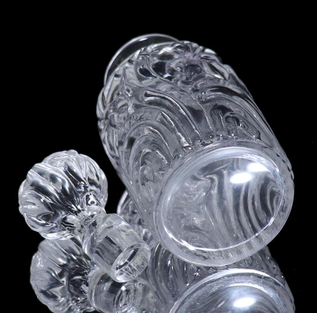 アンティーク・サンルイ 希少型香水瓶 14cm 水仙の花パフュームボトル スミレ