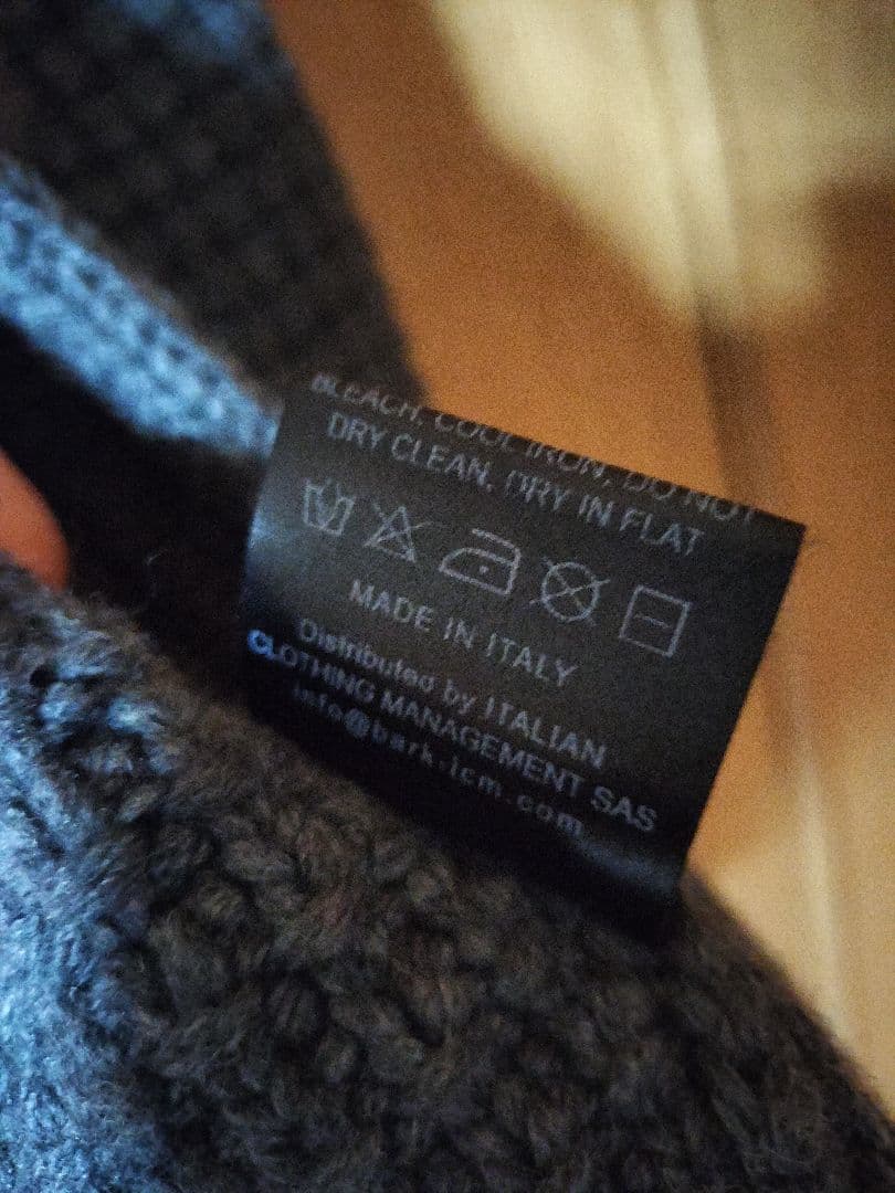 美品 BARK ニットジャケット サイズM グレー ★ニットブルゾン
