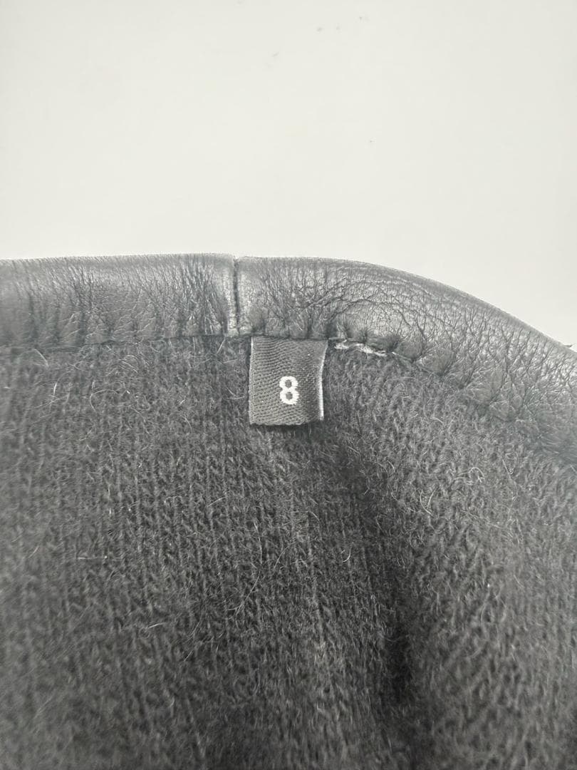 CHROME HEARTS DAGGERZIP レザー 手袋 サイズ8 ブラック