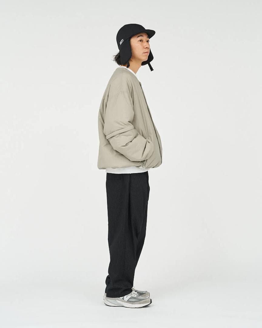 FreshService 中綿入りスナップジャケット ベージュL