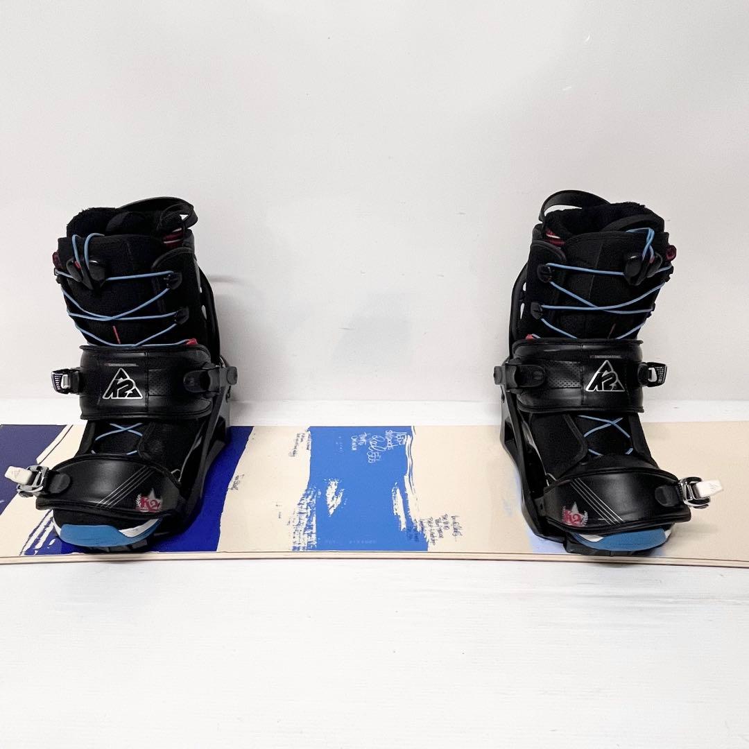 SALOMON MOSS REAL555 スノボセット　スノーボード モス　K2