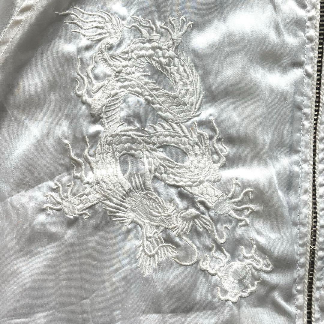 【希少】DOG TOWN BLACK DRAGON 黒龍 スカジャン 刺繍 XL
