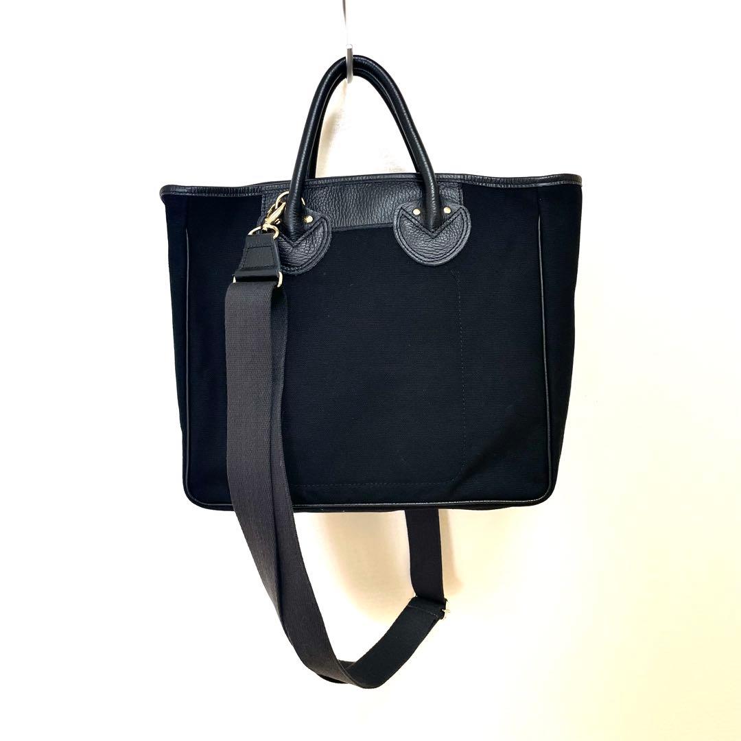 YOUNG&OLSEN fo SALON 2WAYキャンバスショルダー別注品 黒