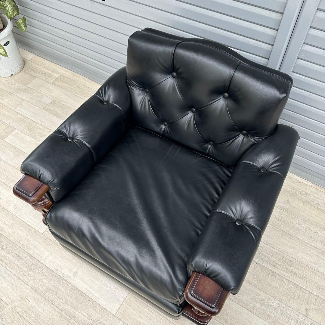 ヴィンテージ オールドカリモクFURNITURE シングルソファ　1人掛け