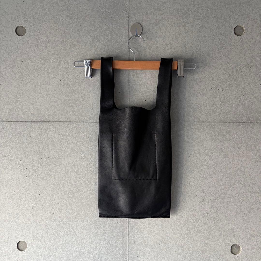 バッグ Leather Conveni Bukuro Black