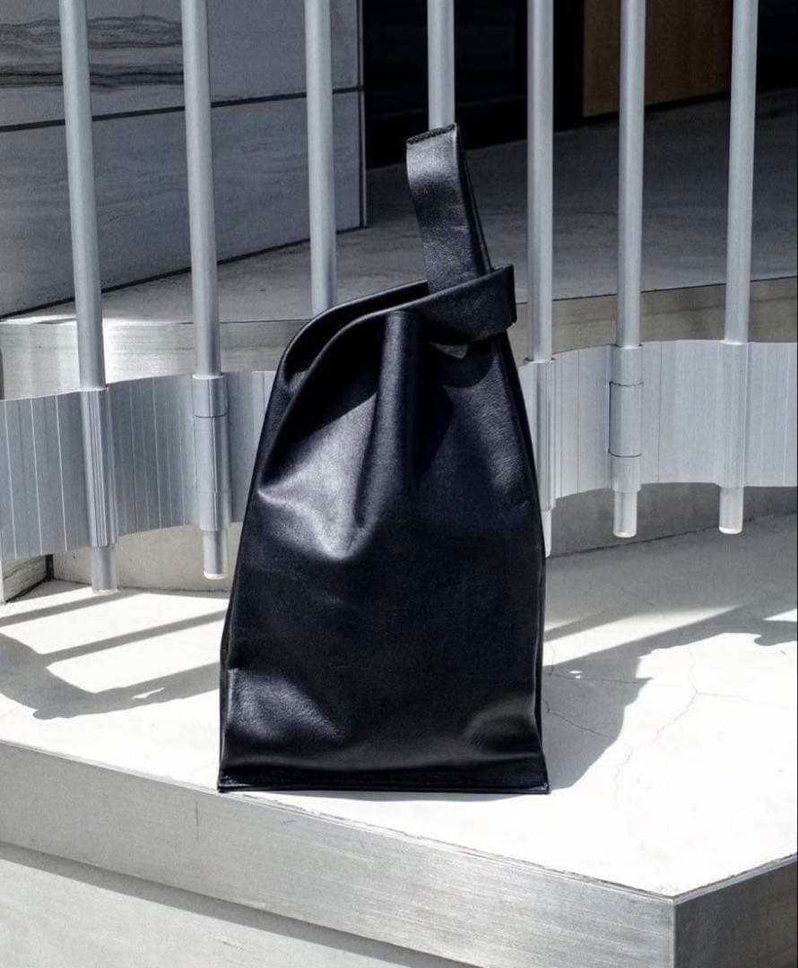 バッグ Leather Conveni Bukuro Black