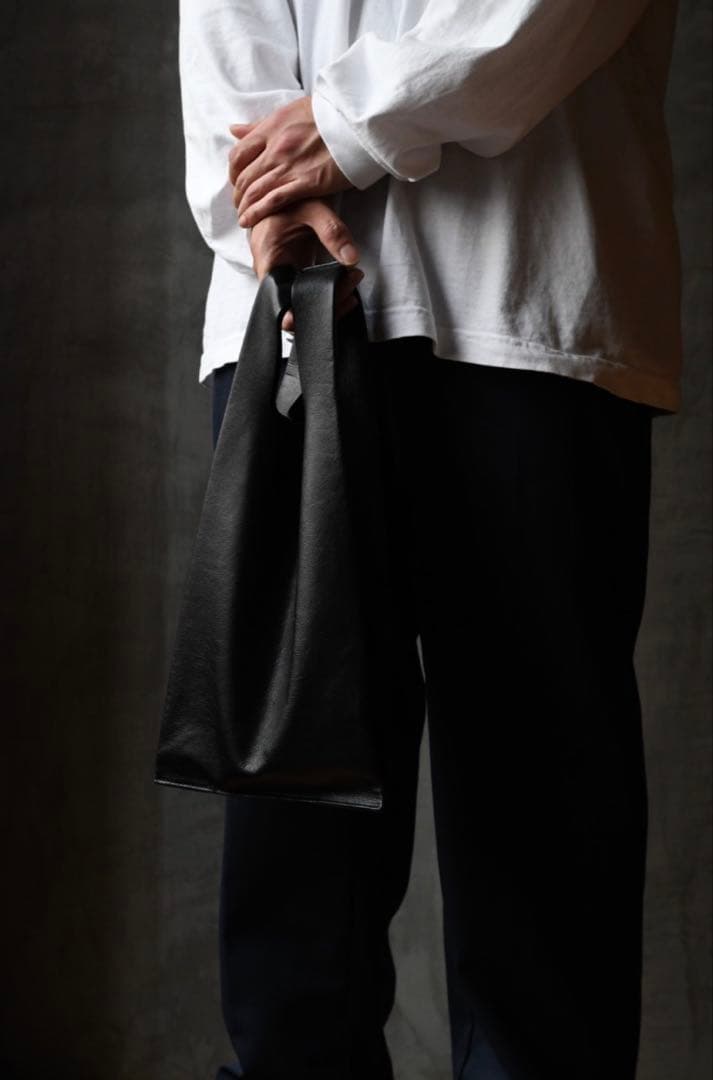 バッグ Leather Conveni Bukuro Black