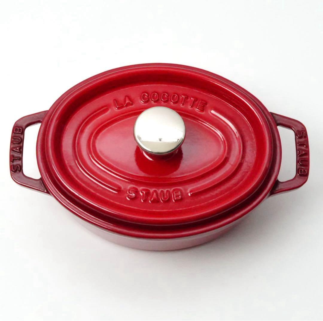 【美品】ストウブ staub ピコココット オーバル　17cm チェリー