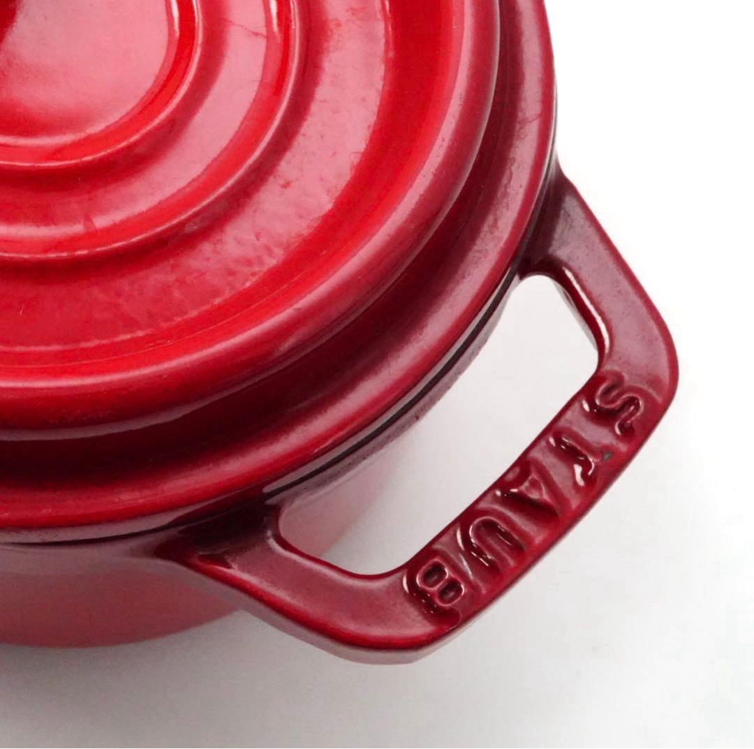【美品】ストウブ staub ピコココット オーバル　17cm チェリー