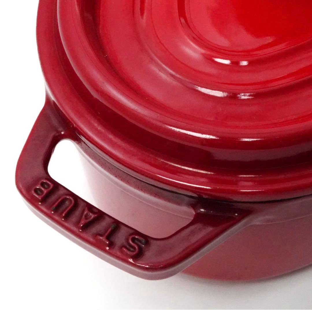 【美品】ストウブ staub ピコココット オーバル　17cm チェリー