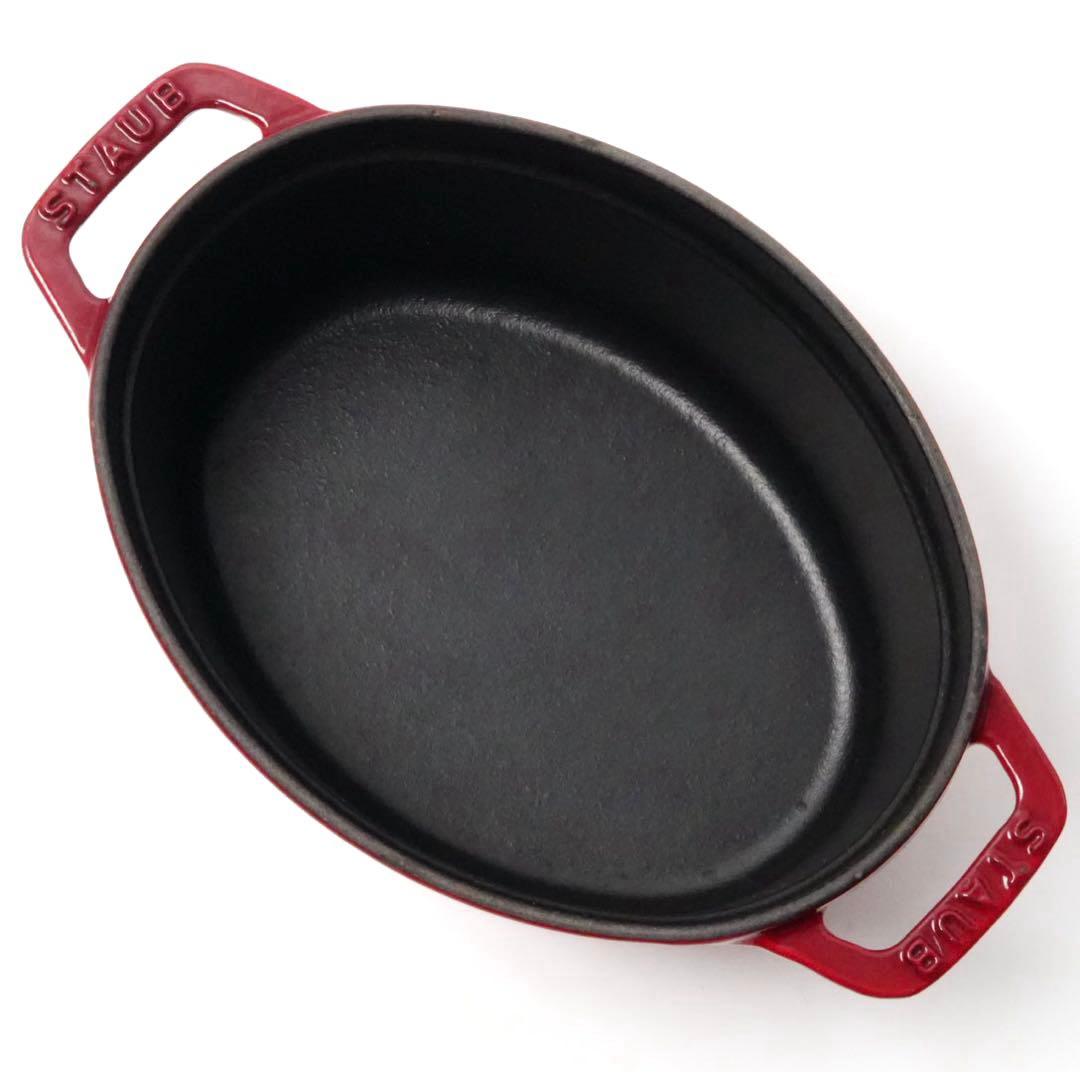 【美品】ストウブ staub ピコココット オーバル　17cm チェリー