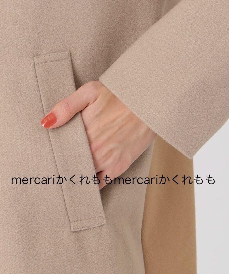 専用★ブルーレーベルクレストブリッジ チェスターコート ベージュ裏地赤チェック★
