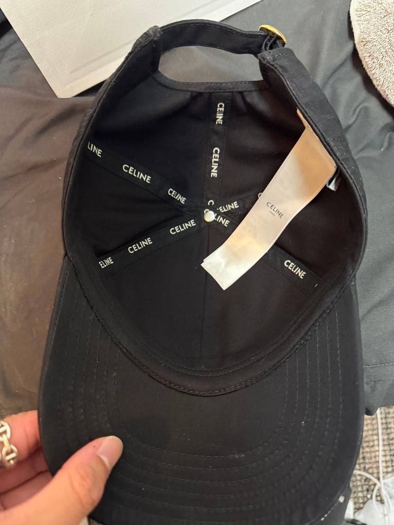 celine キャップ　セリーヌ　黒