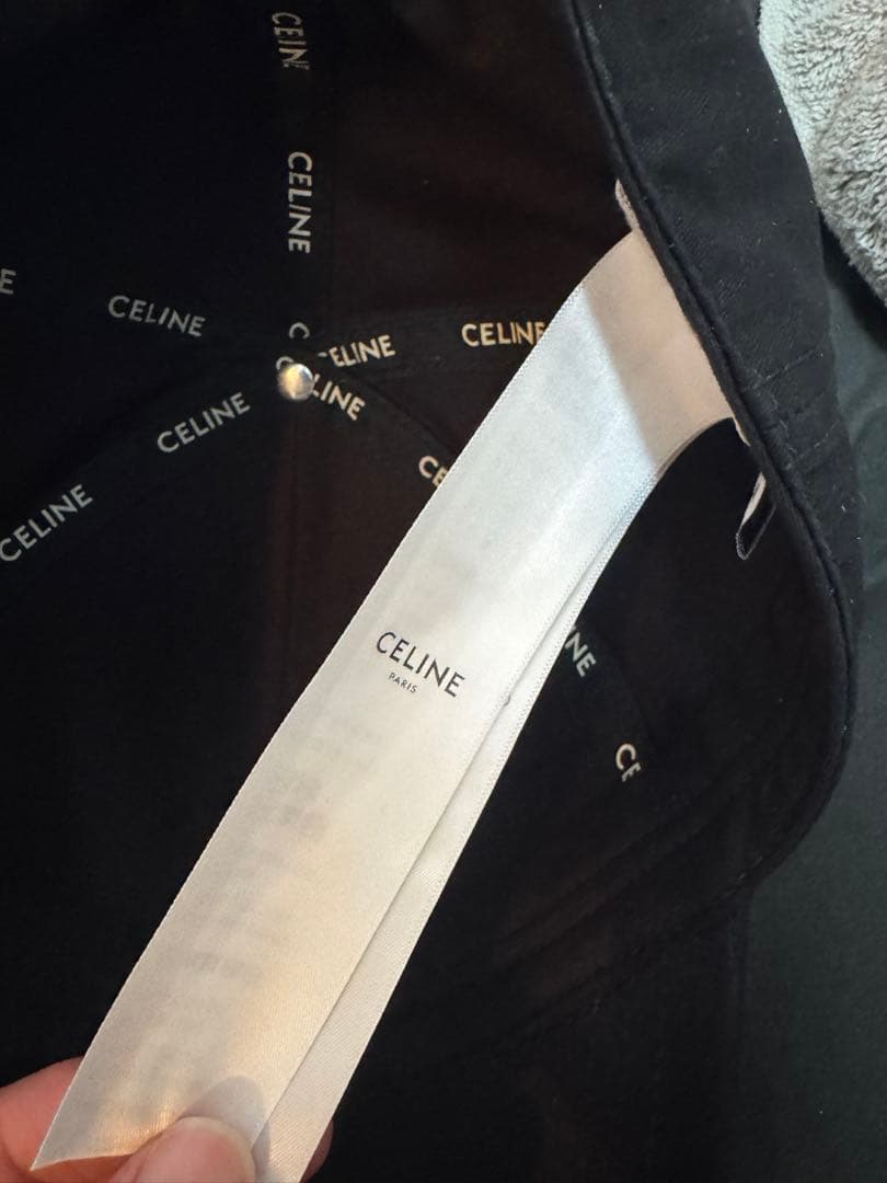 celine キャップ　セリーヌ　黒