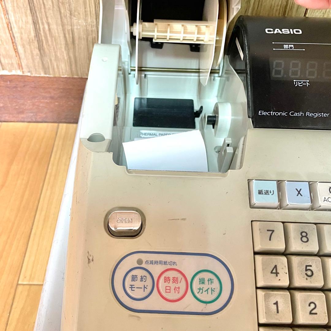 CASIO レジスター本体 TE-M80 未使用レジロール2本付 カシオ