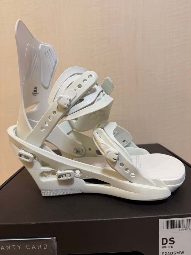 良品　フラックス　DS Mサイズ　ホワイト　メンズ　スノーボードバインディング
