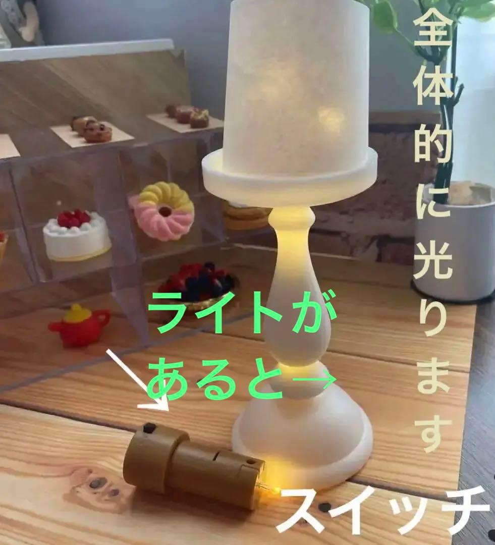 ドールハウス　ケーキ屋さん　ライトつき　ハンドメイド　ケーキ　など　小物付き！