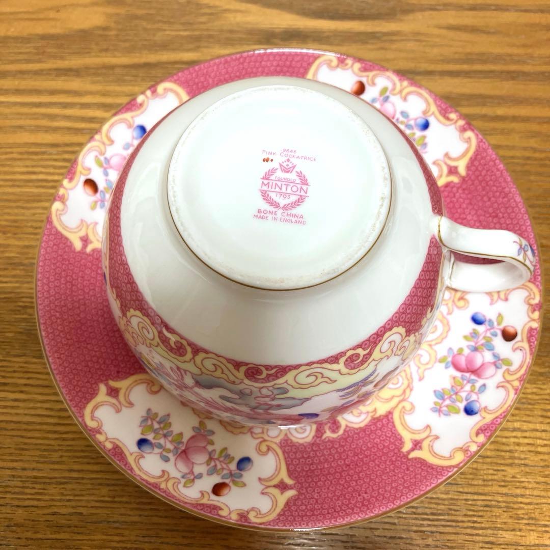 ミントン　コカトリス　ピンク　モーニングカップ