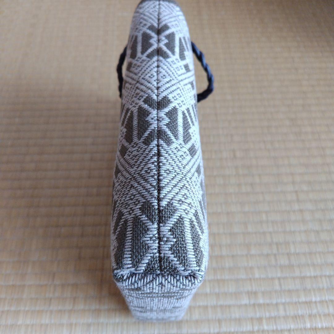 草木染め　こぎん刺し　ハンドバッグ