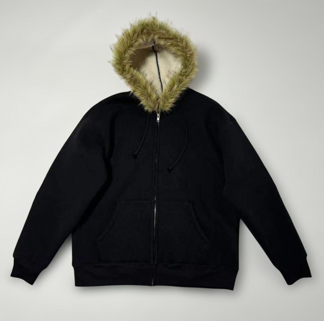 Supreme Faux Fur Zip Up Hoodie ブラック Sサイズ