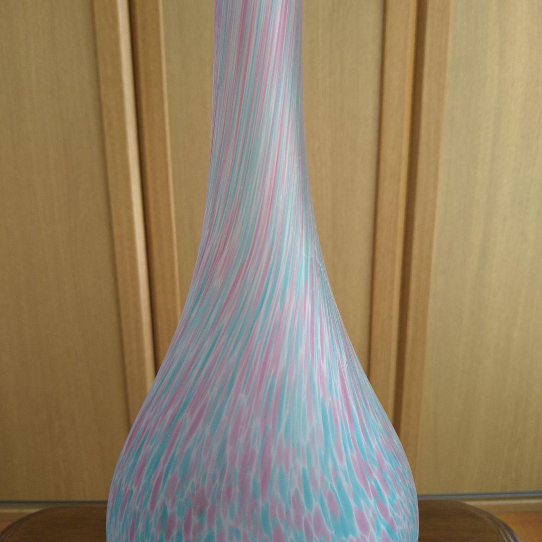 未使用　専用箱あり　ガラス製フラワーベース　花瓶　花器
