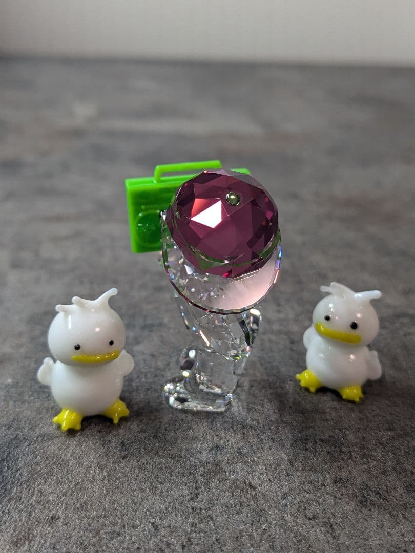 スワロ　90's Party　2匹アヒルswarovski　クリスベア　ラジカセ