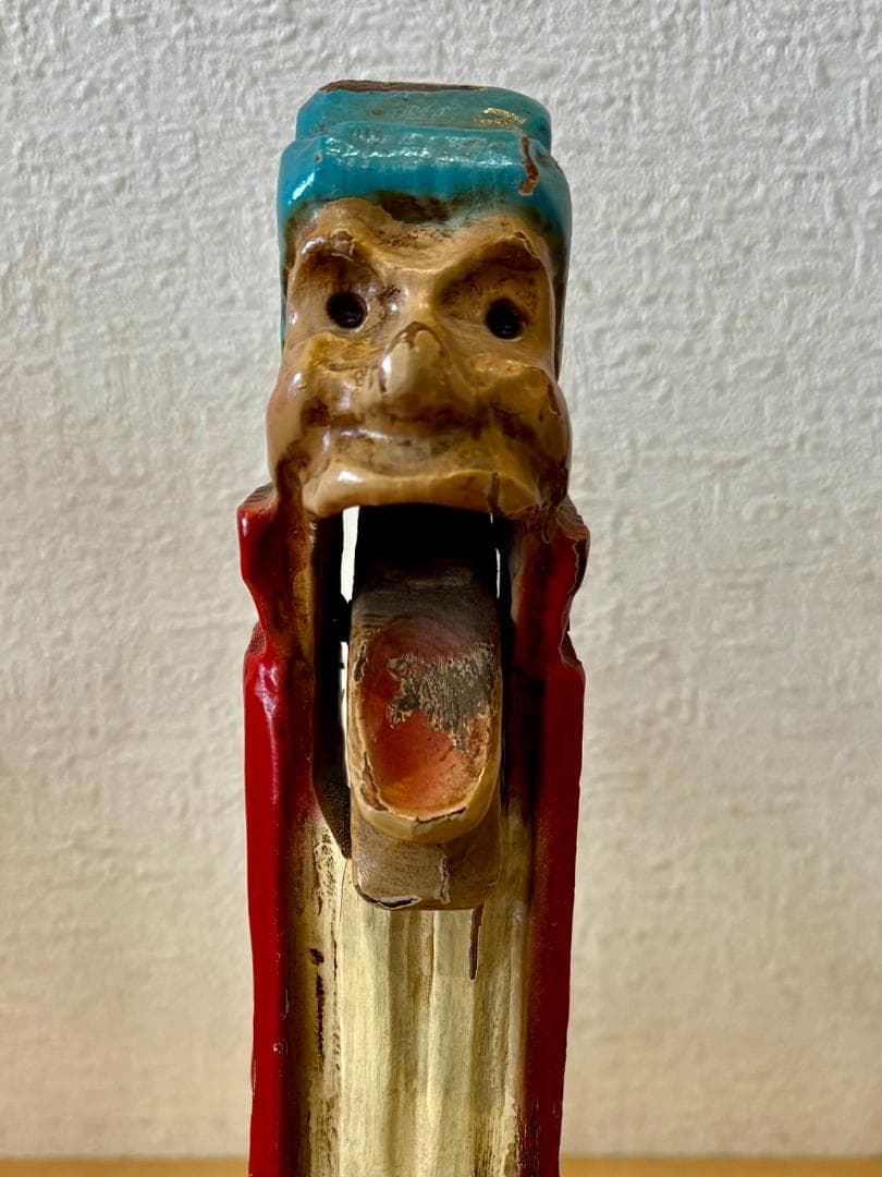 【希少】アンティーク 木製 くるみ割り人形 ペア 特大 32cm 置物 オブジェ