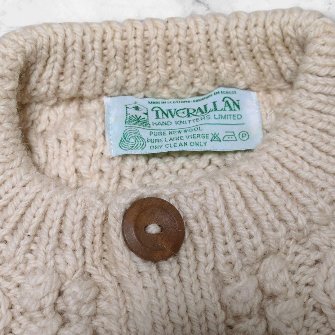 美品✨INVERALLAN インバーアラン 4A ニット カーディガン ケーブル