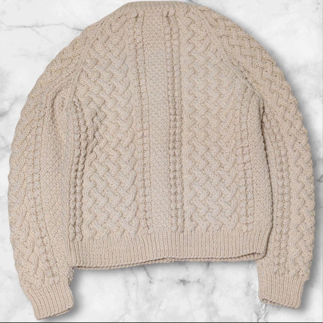 美品✨INVERALLAN インバーアラン 4A ニット カーディガン ケーブル