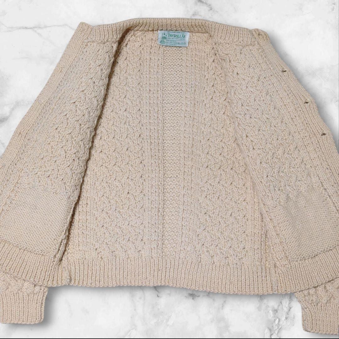 美品✨INVERALLAN インバーアラン 4A ニット カーディガン ケーブル
