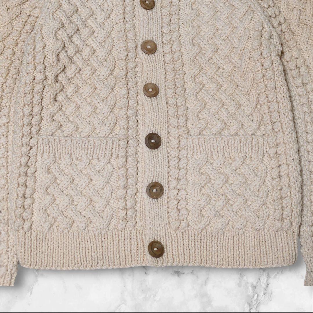 美品✨INVERALLAN インバーアラン 4A ニット カーディガン ケーブル