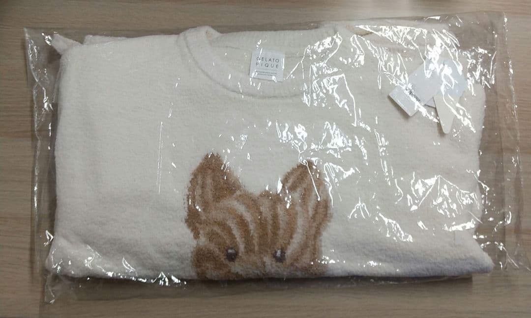 ジェラピケ メレンゲDOG ジャガードプルオーバー＆ロングパンツセット 未開封品