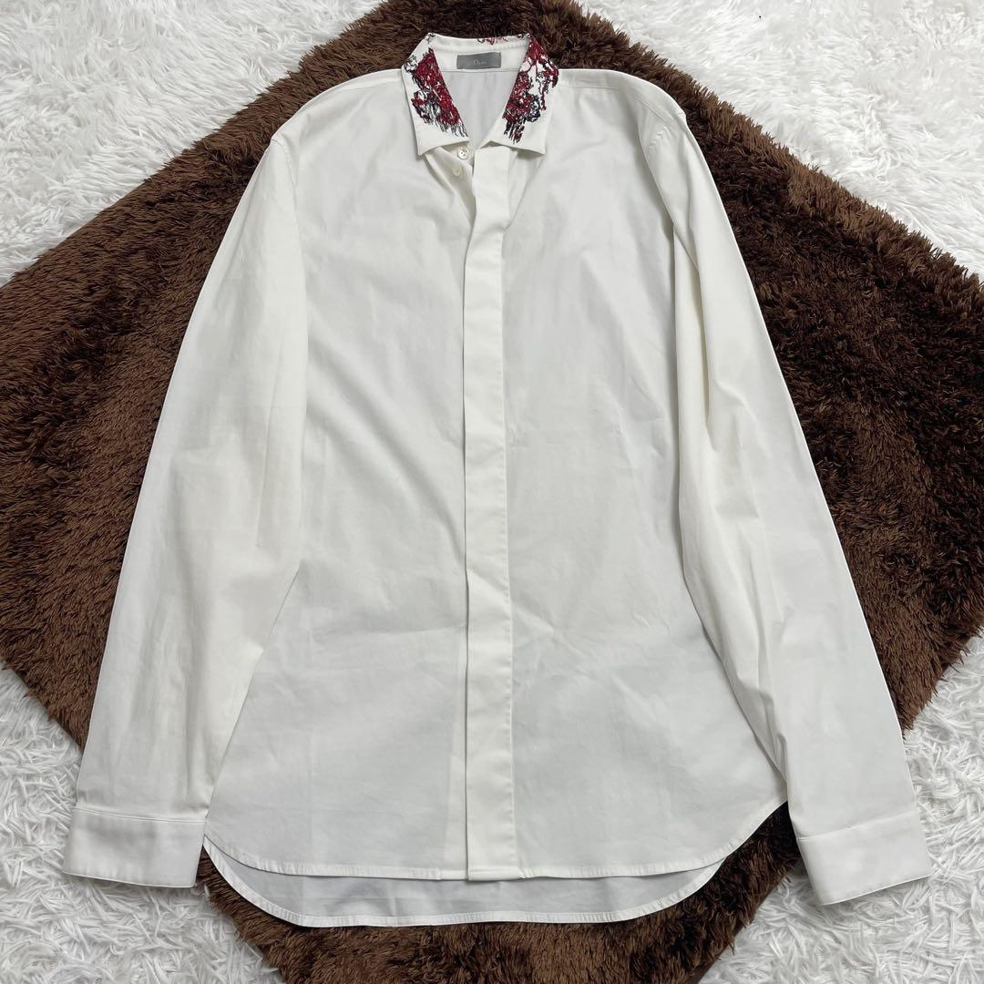 ディオール オム 襟 刺繍 長袖 シャツ 39