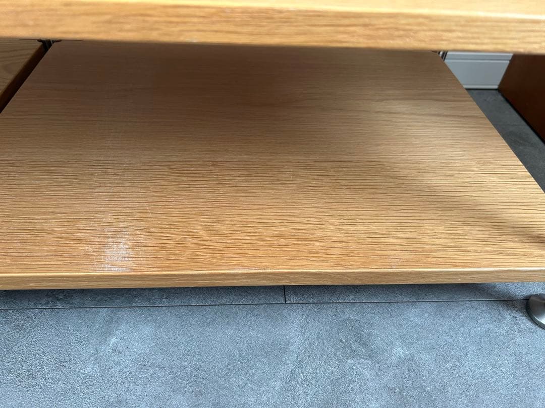 無印良品 ステンレスユニットシェルフ オーク材 AVラックセット