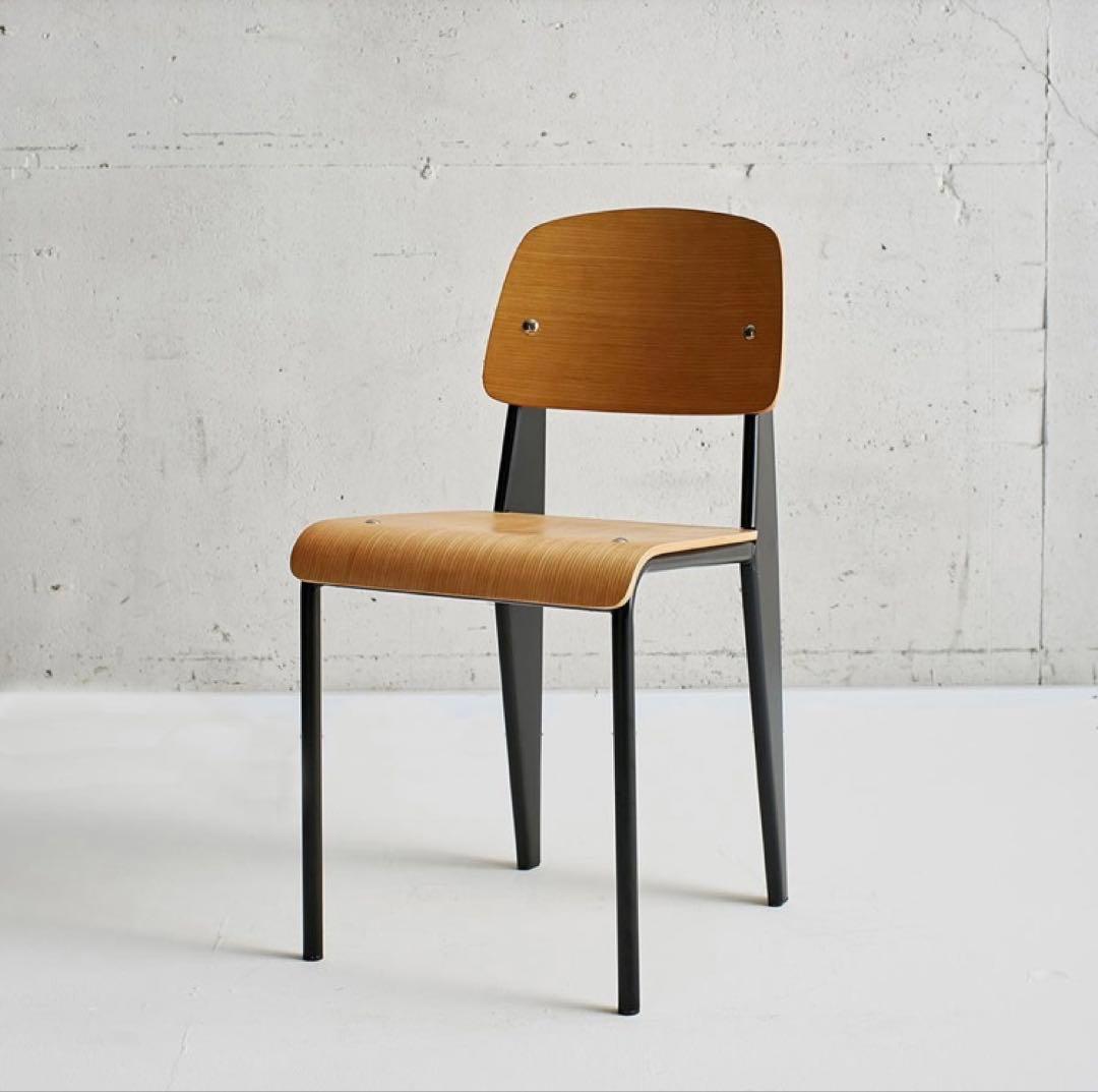 名作新品2脚セットJean Prouve STANDARD CHAIR 椅子復刻