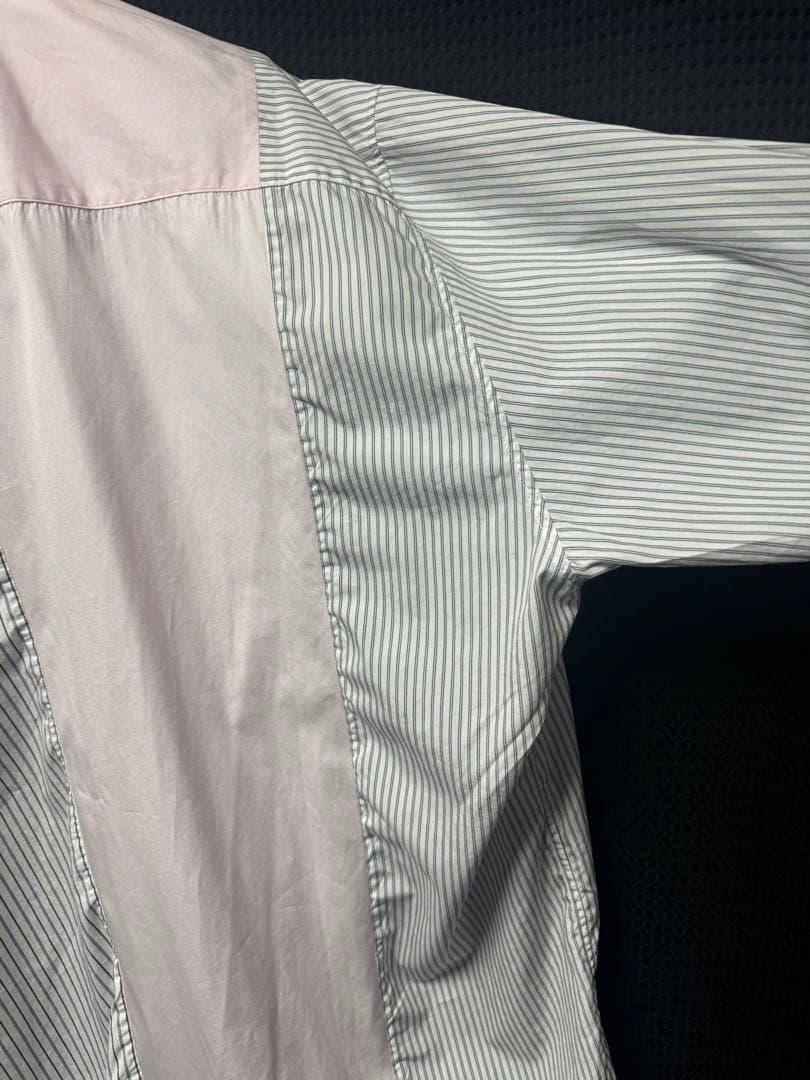 VETEMENTS ヴェトモン カットアップ ロゴシャツ ストライプシャツ S