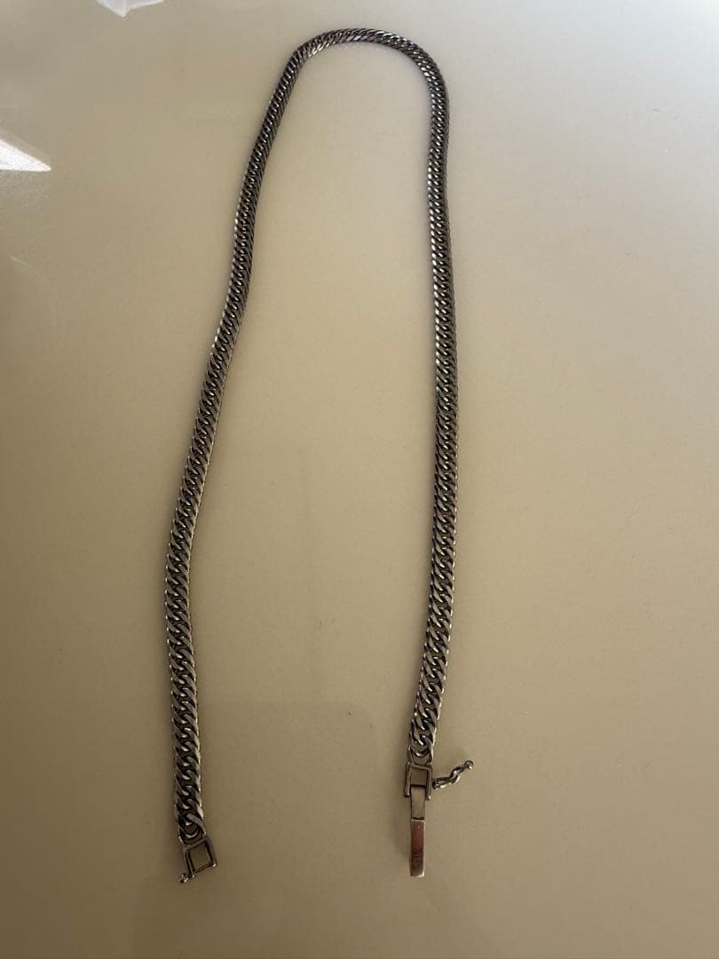 シルバー925 6面ダブル ネックレス