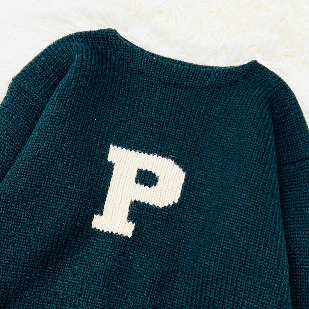 Polo by Ralph Lauren ウールニット Pロゴ グリーン S相当